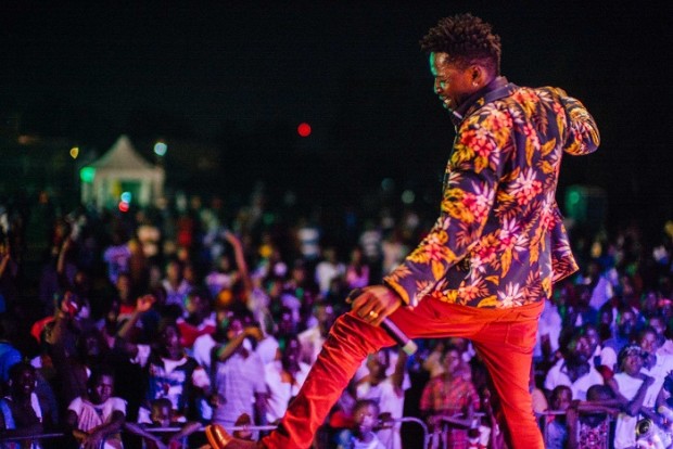 Bobi Wine performing at #WeLoveYouganda. PHOTO BY Stefan Groenveld