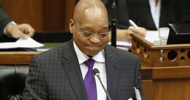 Zuma in parliament. FILE PHOTO