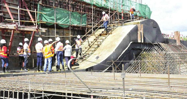 Construction work at Karuma