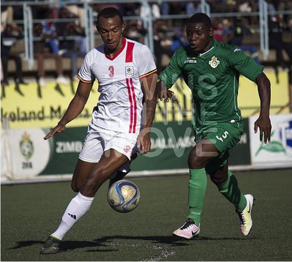 Lorenzen (left) put on the Uganda Cranes jersey for first time and came close to scoring. PHOTO BY AMINAH BABIRYE