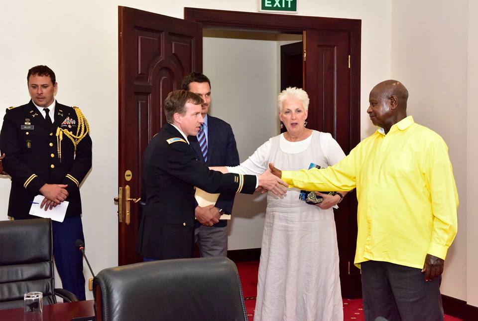 US Ambassador Malac at a recent meeting at State House with Museveni