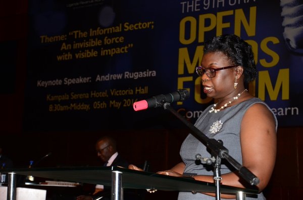 URA CG Doris Akol explaining way forward to increase revenue