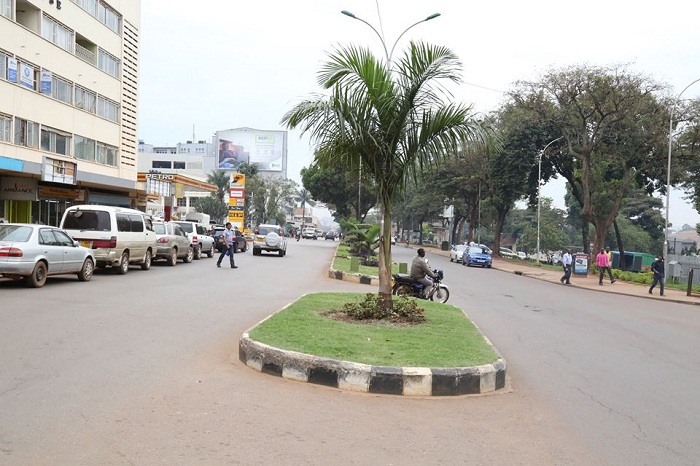 Recent photo of Kampala Road. KCCA to improve marking of streets and buildings in the city. KCCA PHOTO