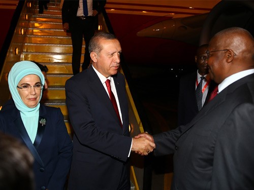 Turkey president in Uganda