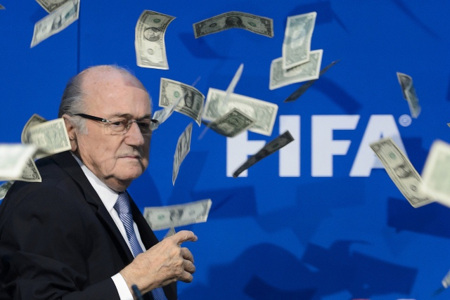 Sepp Blatter (pictured) and deputies Jerome Valcke and Markus Kattner tried to "enrich themselves" with $80 million