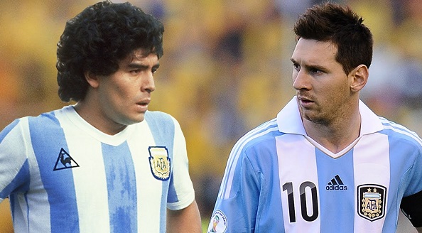 messi and maradona