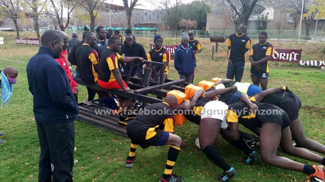 Rugby Cranes during camp in South Africa two weeks ago
