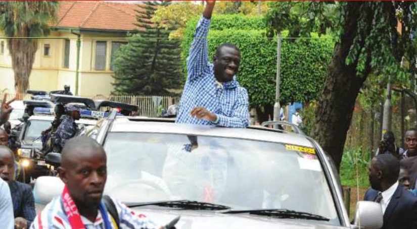 Besigye free