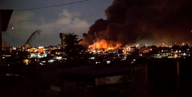 Gabon fire