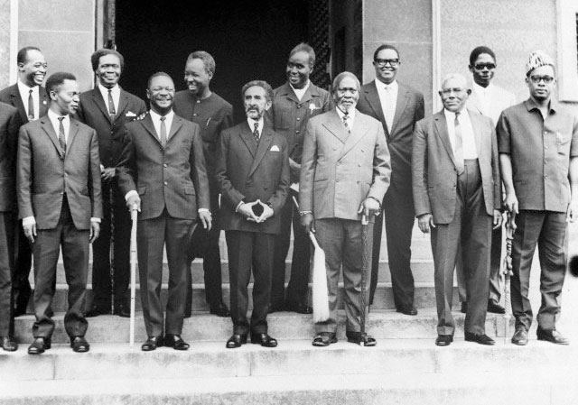 African leaders after an OAU summit in 1963