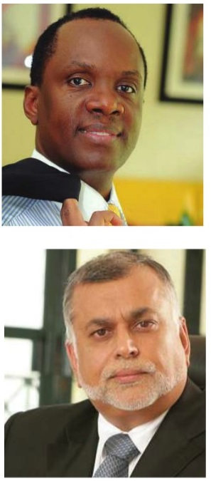 Bitature (top) and Sudhir were among contributors to Museveni's campaign