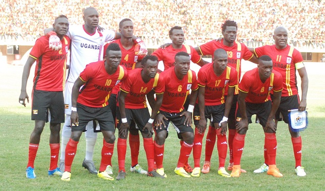 The Uganda team that faced Comoros. PHOTO FUFA