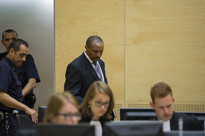 FILE PHOTO of Ntaganda soon after he was taken to The Hague. He is on hunger strike.