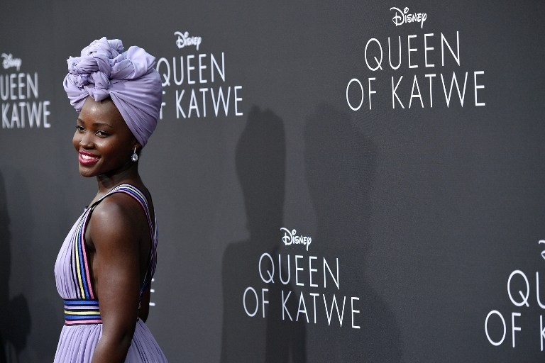 HOLLYWOOD, CA - SEPTEMBER 20: Actress Lupita Nyong'o attends the premiere of Disney's "Queen Of Katwe" at the El Capitan Theatre on September 20, 2016 in Hollywood, California.   Mike Windle/Getty Images/AFP