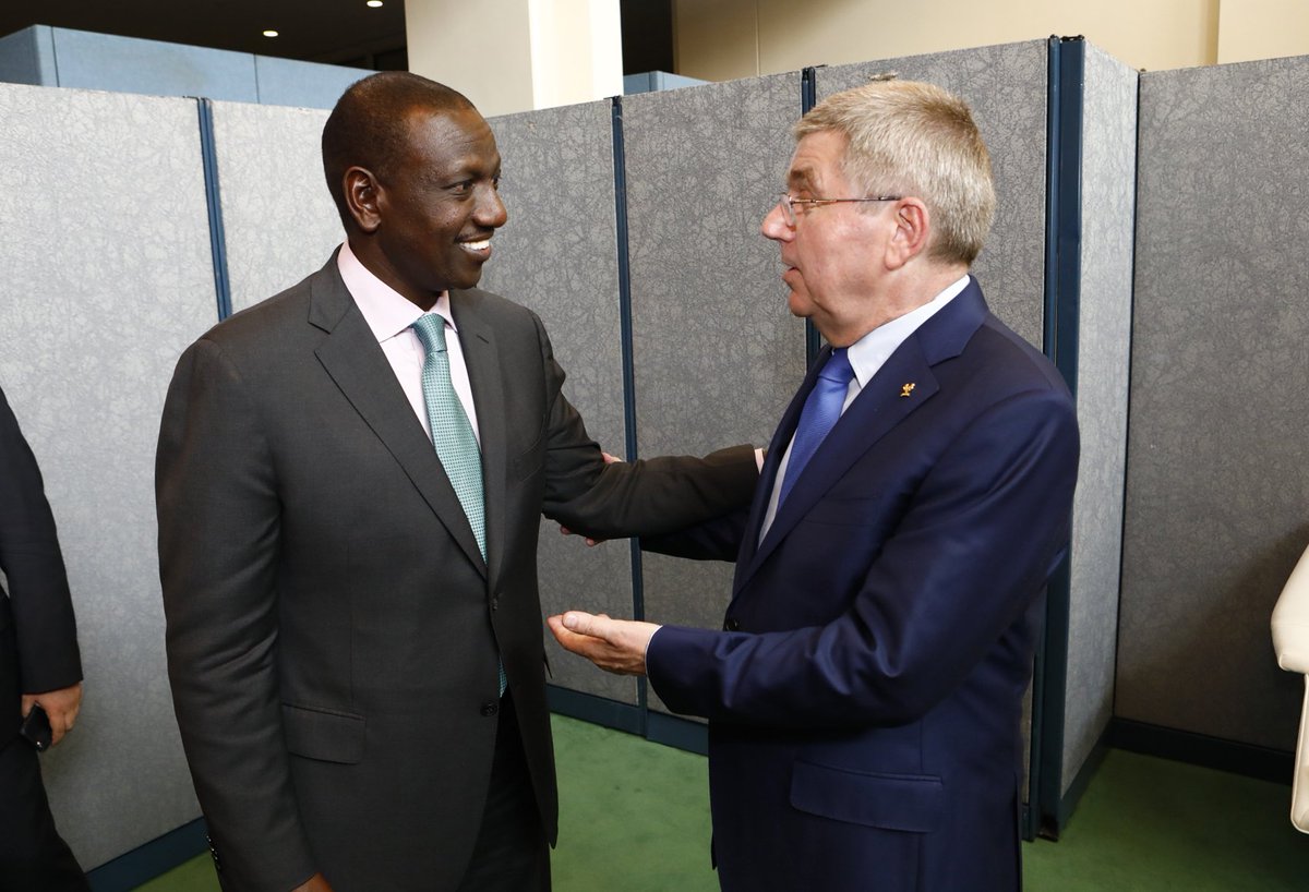 Held discussions with IOC President Thomas Bach on reforming Kenya's National Olympic Committee to make sport attractive and lucrative. 