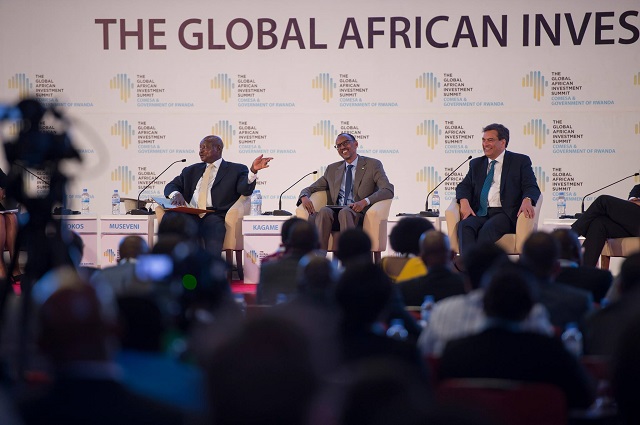 President Museveni and Kagame at the TGAIS summit