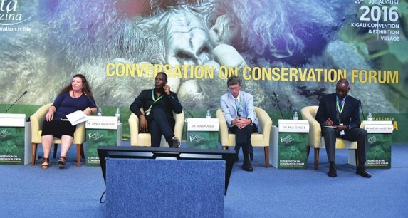 Officials at the conversation on conservation Forum held in Kigali.