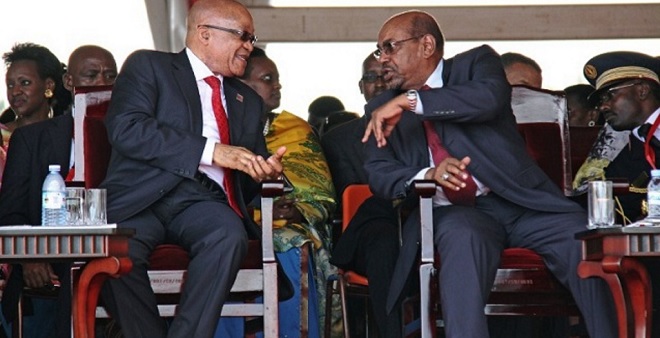 Zuma and Bashir in Uganda early this year.