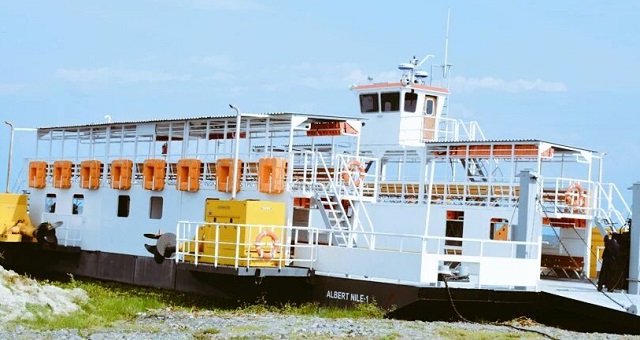 One of the ferries on Lake Albert. The Wanseko- Panyimur Ferry