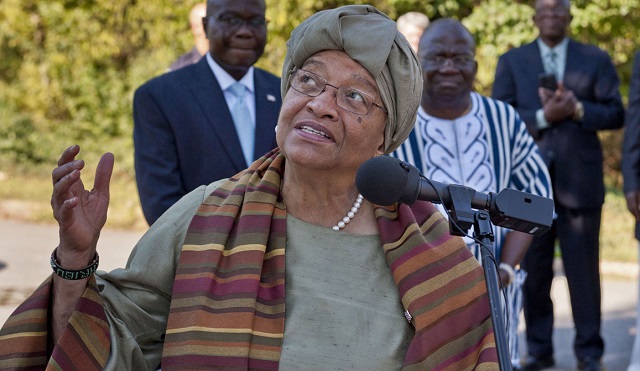 Liberian president Sirleaf  refused entry.