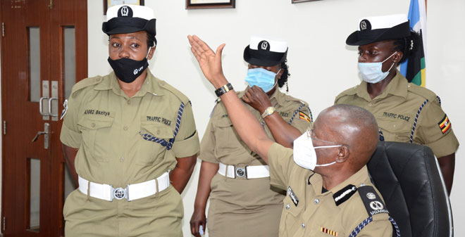 AIGP Kasingye unveiled the new police uniforms