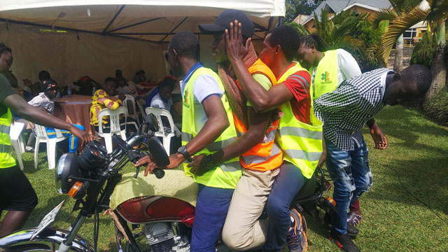 Boda boda riders complete 3 week accident emergency training for Jinja road