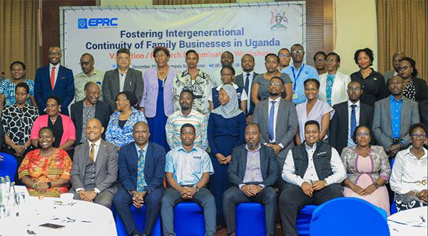 Less than 10% of Uganda’s family firms rarely survive founders -EPRC