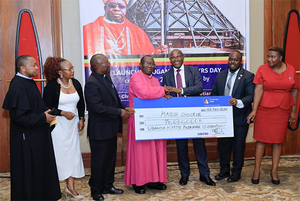 Centenary Bank gives Kasese Diocese Sh70 million boost ahead of 2026 Martyrs Day celebrations