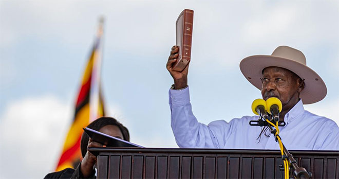 Museveni sworn in for seventh term as Uganda’s President