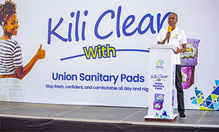 Union launches 'Kili Clear', a major step toward making sanitary pads accessible to everyone