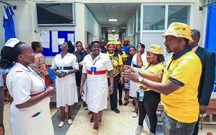 MTN takes Y'ello Storm campaign to Gulu with hospital support